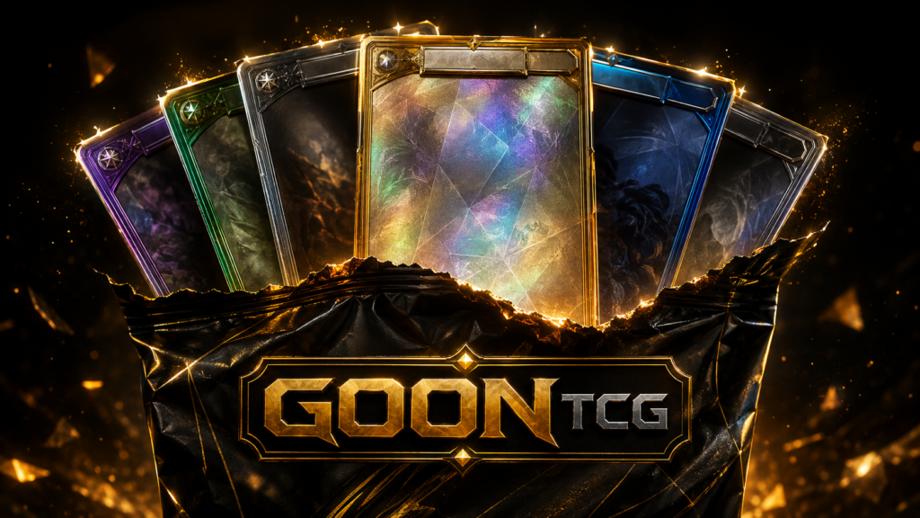 GOON TCG está aquí: Tear Open Packs, Recoger 200 Tarjetas, Comercio en el mercado