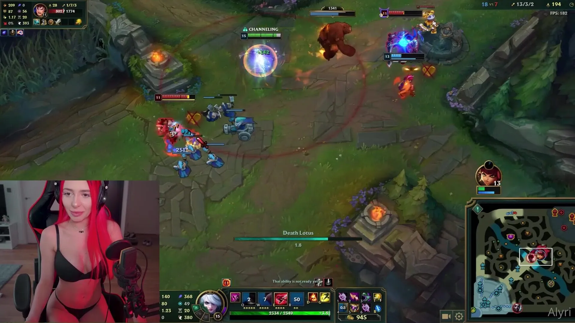 Alyri League Of Legends Strip Juego con Subs Onlyfans Video