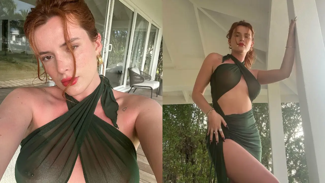 Bella Thorne Ver a través de Tetas de Vestido Fotos