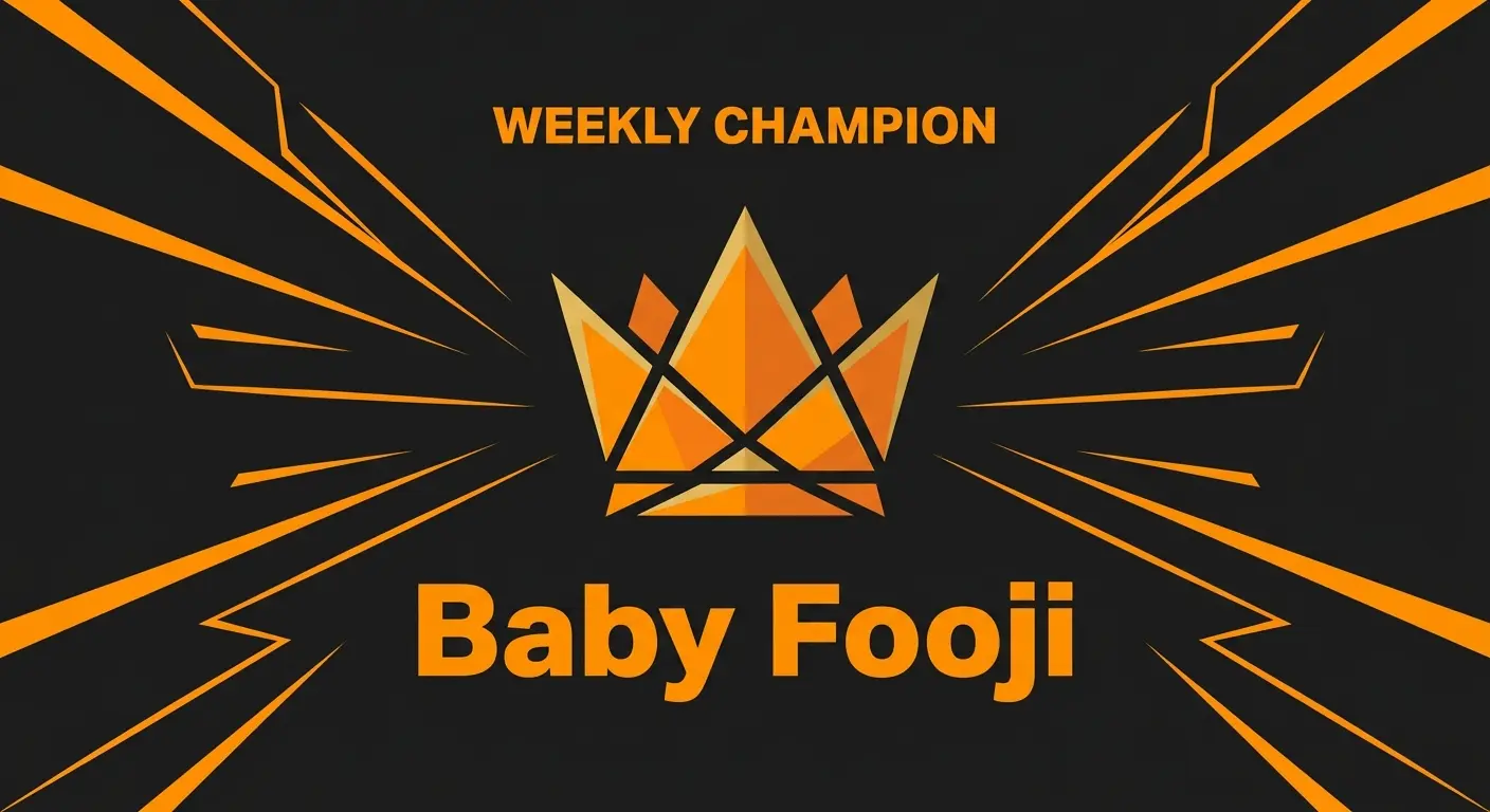 Baby Fooji toma la corona — Semana 15 Recaptación de Torneo